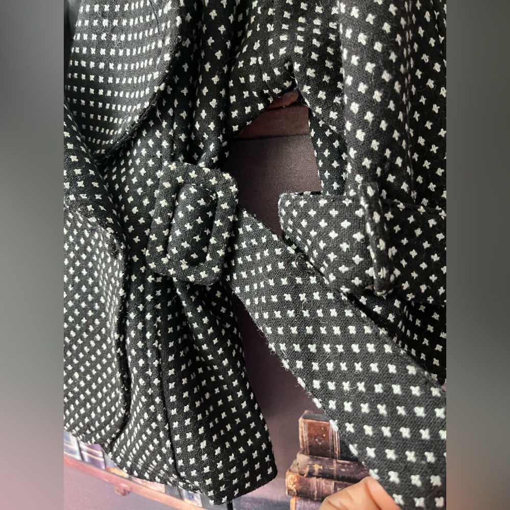 Y2K Forever 21 Black Polka Dot Blazer Size Large - Picture 5 of 15